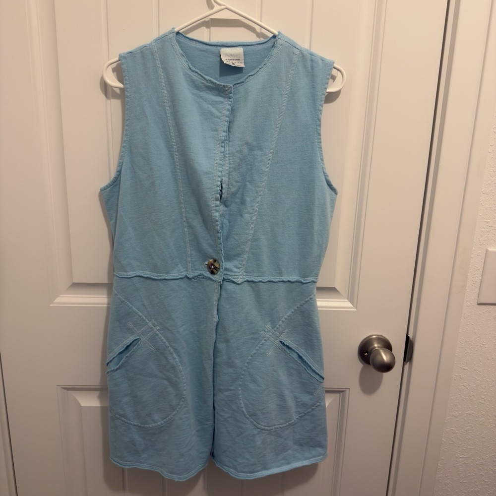Color Me Cotton Women's Bright Blue Beach Coverup Size‎ Medium